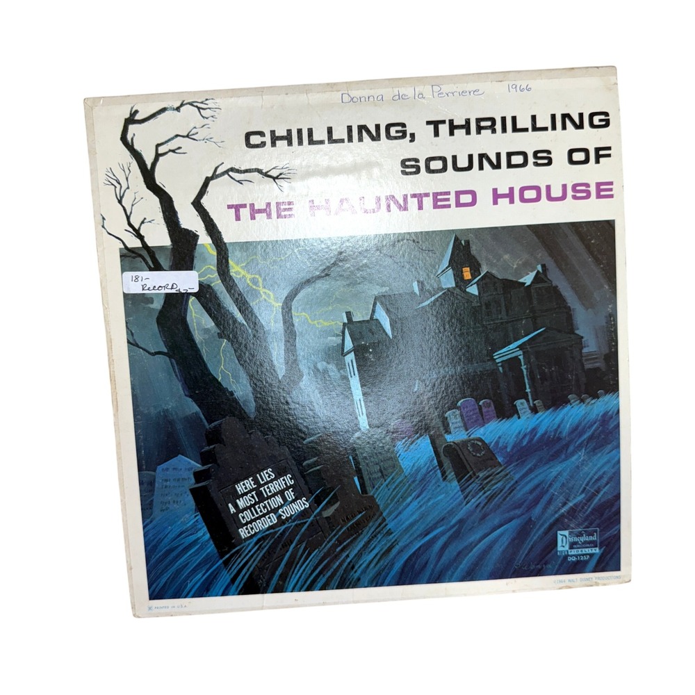 Vintage 1964 Disneyland Record – Haunted House Sounds Halloween Vinyl LP
